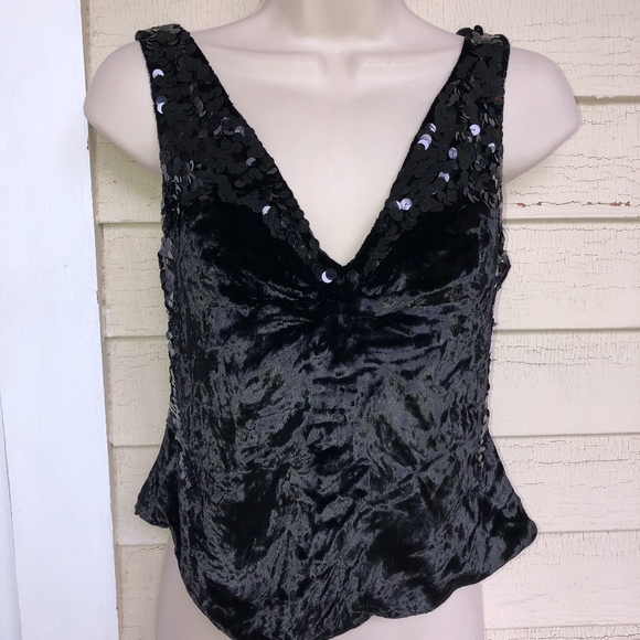 KATHRYN DIANOS velvet sequin lined top - Picture 4 of 8